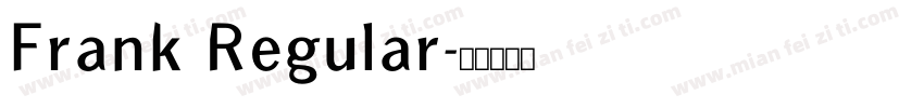 Frank Regular字体转换